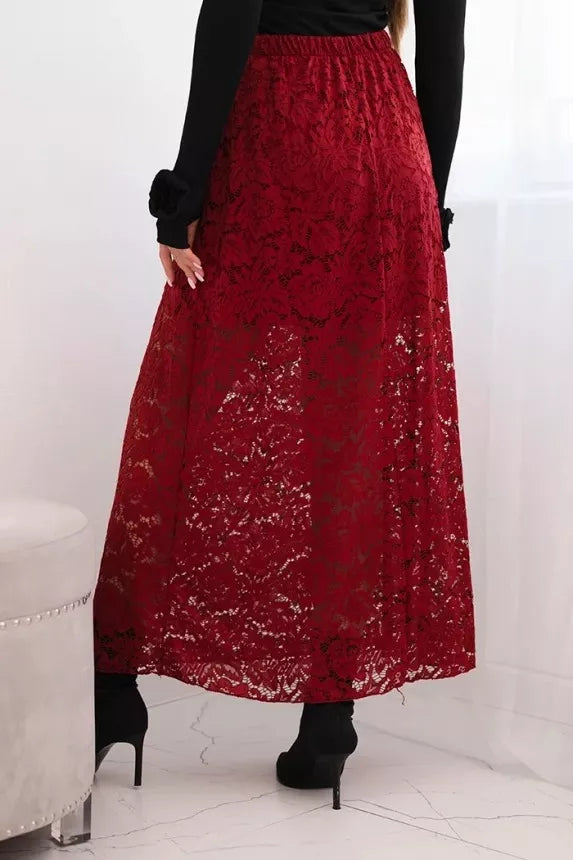 Moteriškas bordo spalvos sijonas Silma