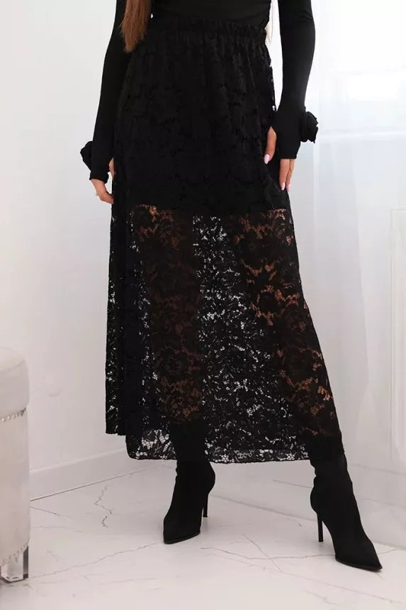 Moteriškas juodos spalvos sijonas Silma