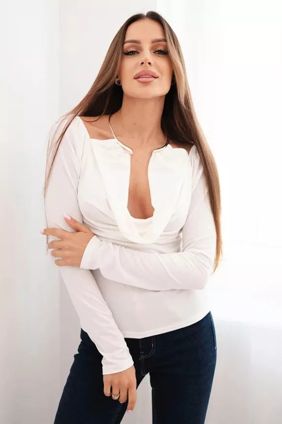 Moteriška balta palaidinė