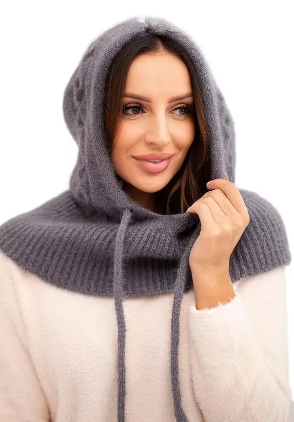 Moteriška tamsiai pilka kepurė Berlin