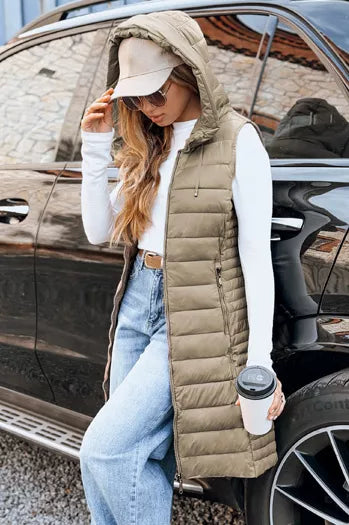 Moteriška rusva liemenė su gobtuvu Warm