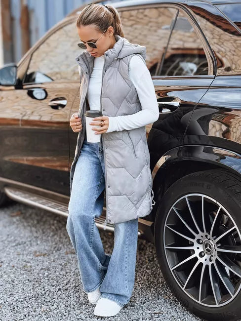 Moteriška ilga pilka liemenė Lucy