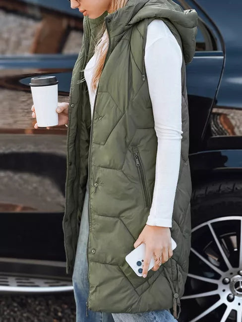 Moteriška ilga žalia liemenė Lucy