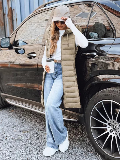 Moteriška rusva liemenė su gobtuvu Warm