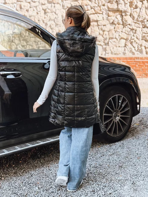 Moteriška juodos spalvos liemenė Moon