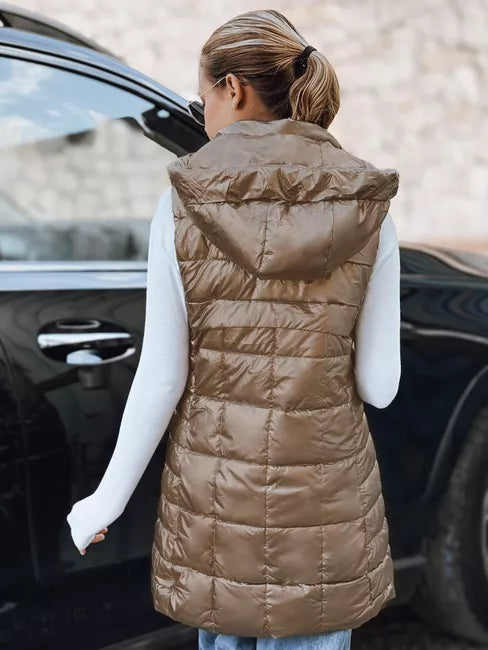 Moteriška auksinės spalvos liemenė Moon