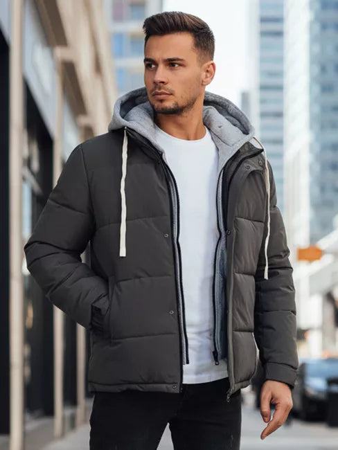 Vyriška tamsiai pilka žieminė striukė Blaze