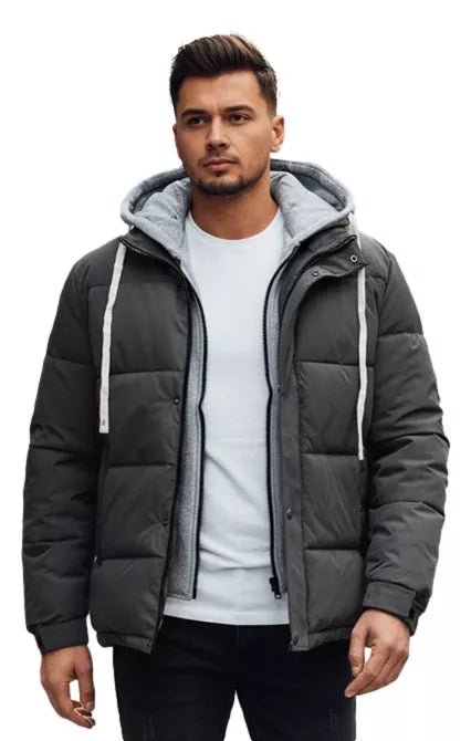 Vyriška tamsiai pilka žieminė striukė Blaze