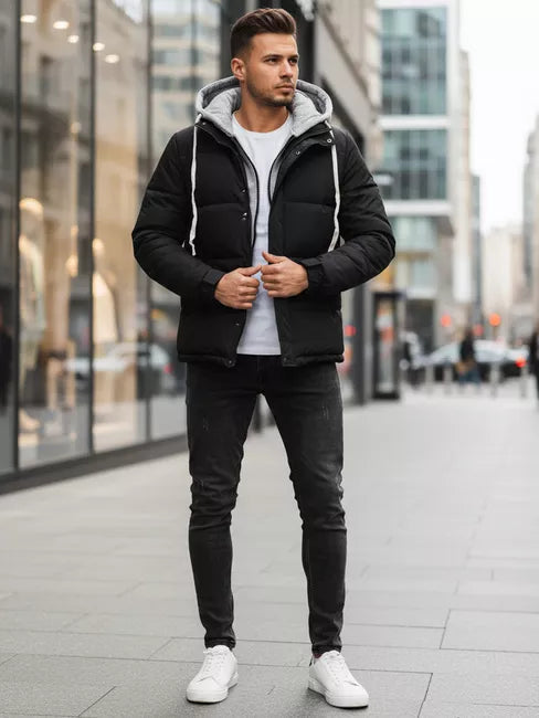 Vyriška juodas žieminė striukė Blaze