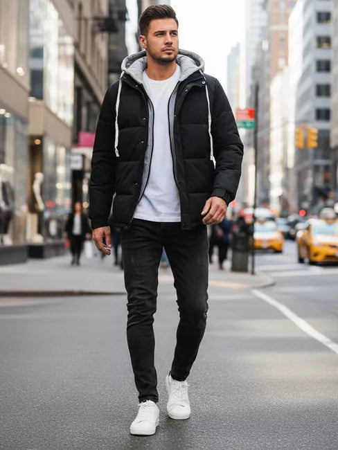 Vyriška juodas žieminė striukė Blaze