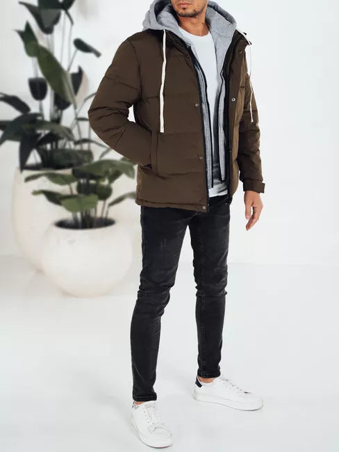 Vyriška tamsiai ruda žieminė striukė Blaze