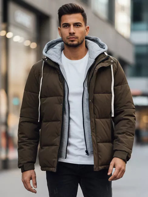 Vyriška tamsiai ruda žieminė striukė Blaze