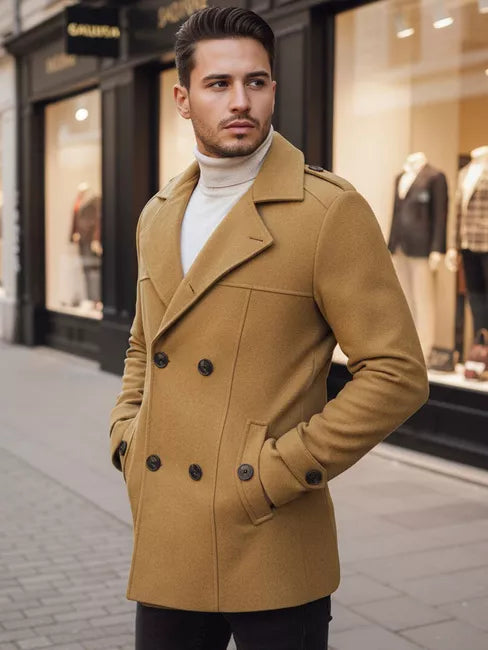 Vyriškas rudas paltas Arlas