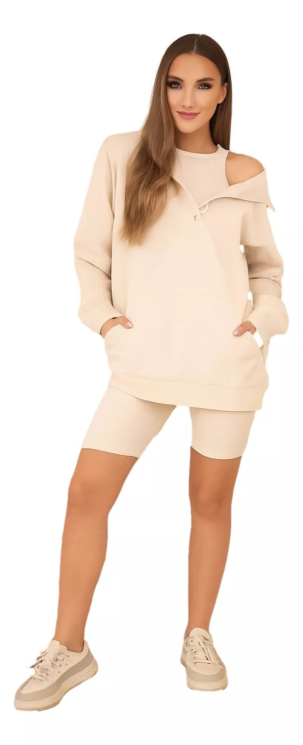 Moteriškas rusvas 3 dalių komplektas Kimi