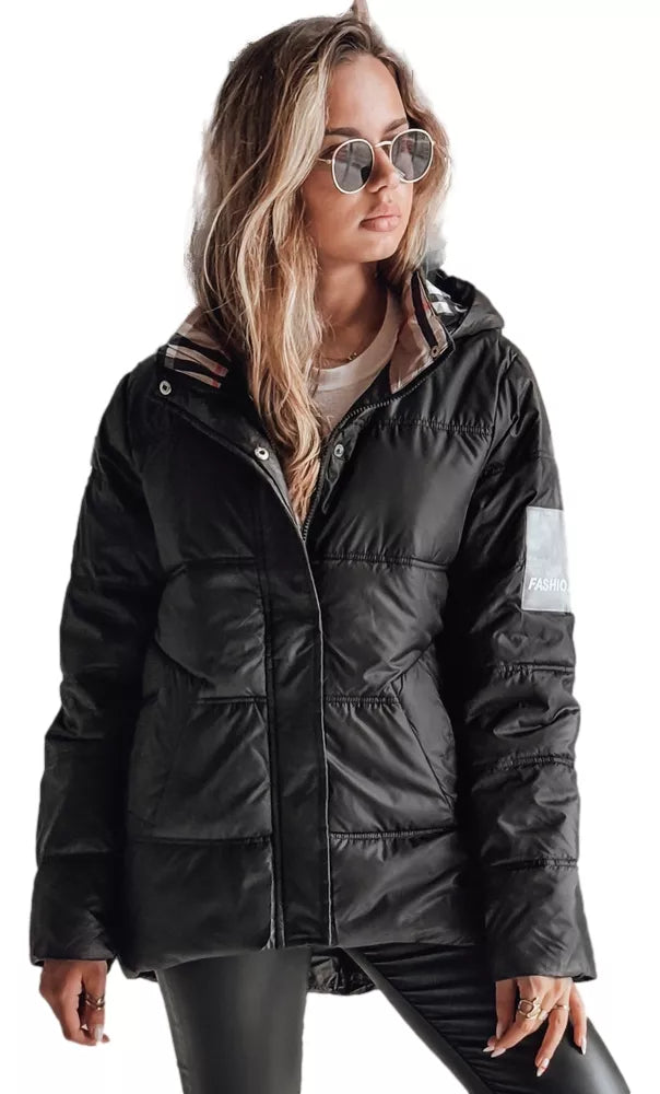 Juoda moteriška striukė Himen