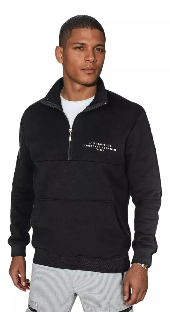 Juodas vyriškas džemperis Calvin