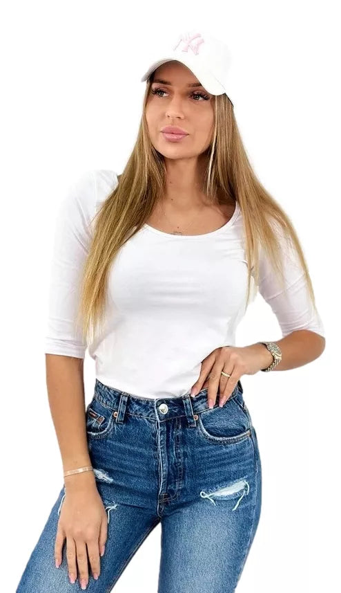 Moteriška balta palaidinė Sonic