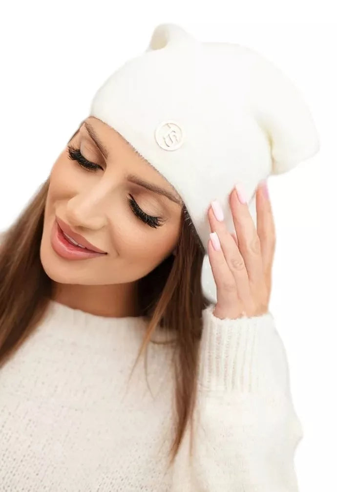 Moteriška baltos spalvos kepurė Ronda