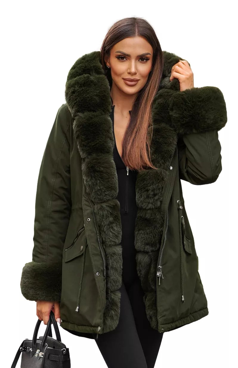 Moteriška chaki spalvos striukė Gibon