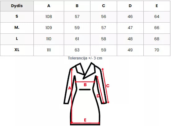 Moteriška ilga rusva žieminė striukė iš dirbtinio kailio Vesta
