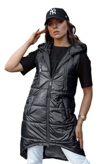 Moteriška juoda ilga liemenė Meris