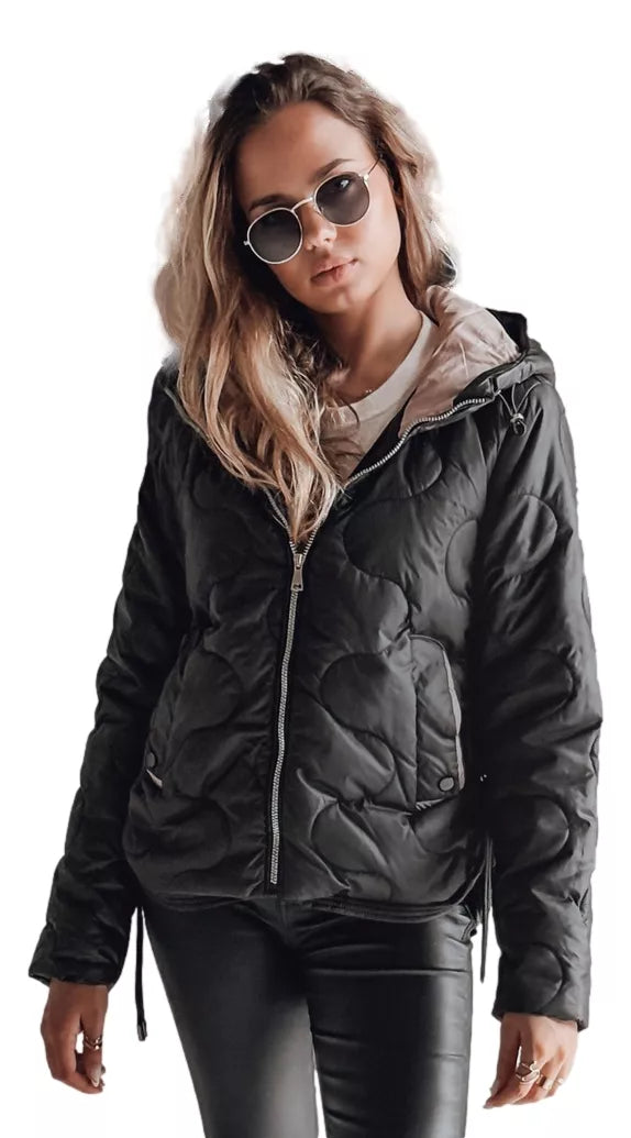 Moteriška juoda striukė Olin