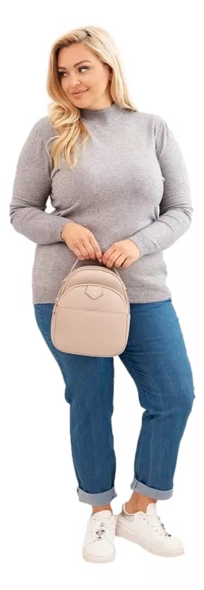 Moteriška pilkos spalvos megztinis Kato