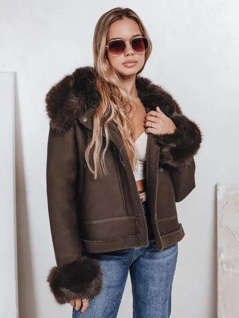 Moteriška rudos spalvos striukė Aiden