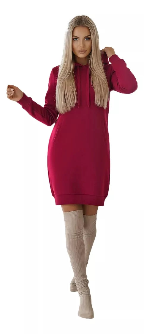 Moteriška rusva suknelė su gobtuvu Margaret