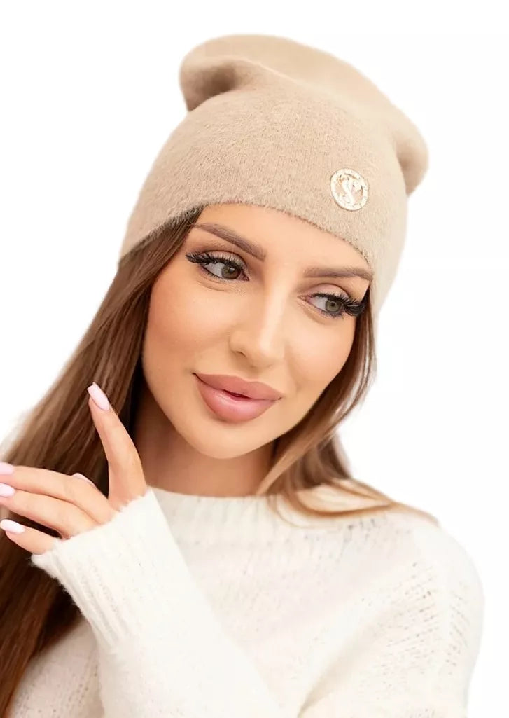 Moteriška rusvos spalvos kepurė Ronda