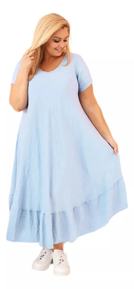 Moteriška šviesiai mėlyna suknelė Gala