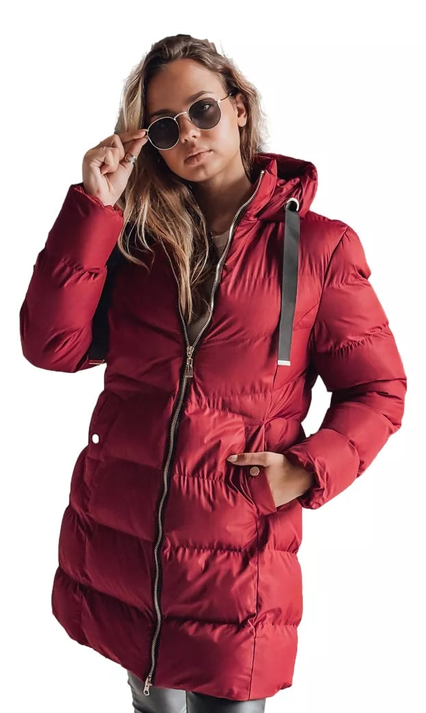 Moteriška žieminė bordo striukė Gabriel