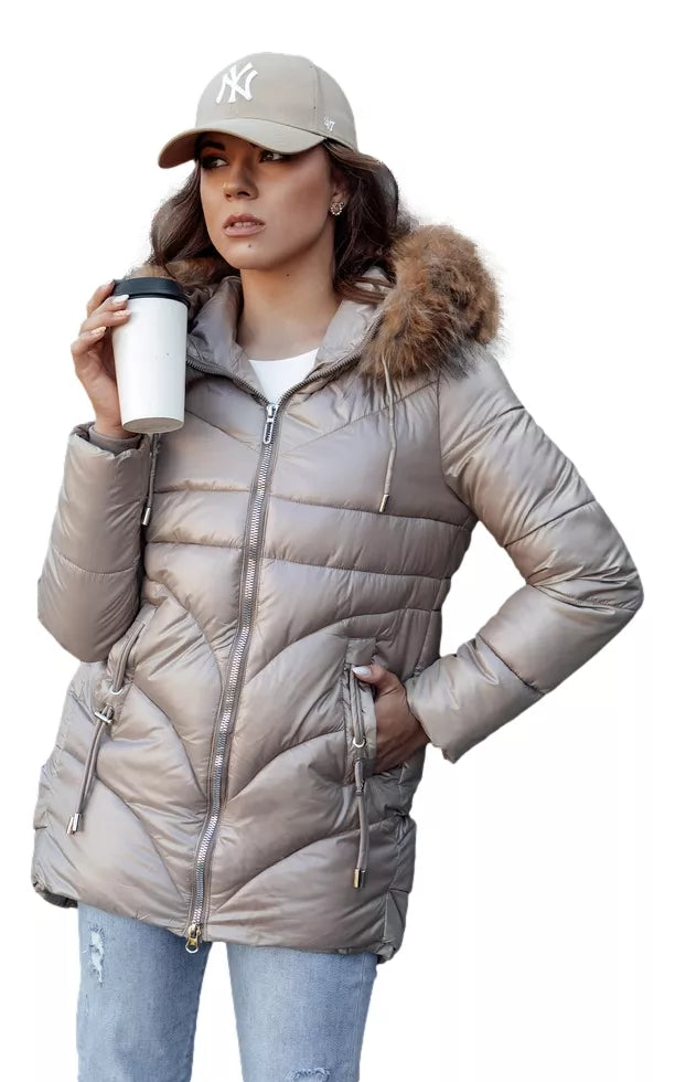 Moteriška žieminė rusva striukė Jessica