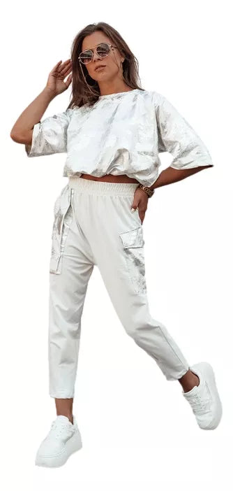 Moteriškas baltas komplektas Birweki