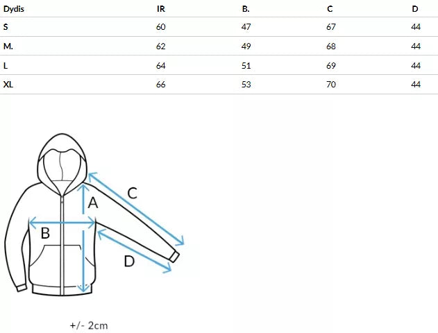 Moteriškas baltas džemperis su gobtuvu Alan