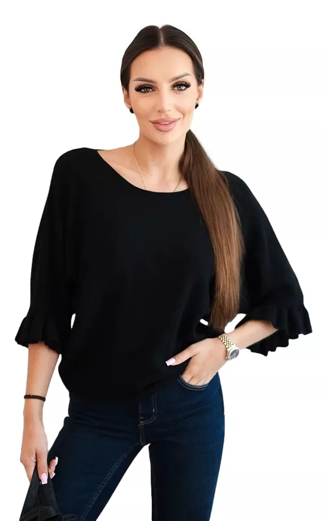 Moteriškas juodas megztinis Avril