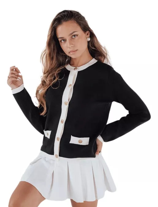 Moteriškas juodas megztinis Merlin