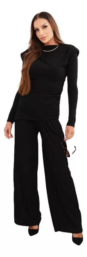 Moteriškas juodos spalvos komplektas Emit