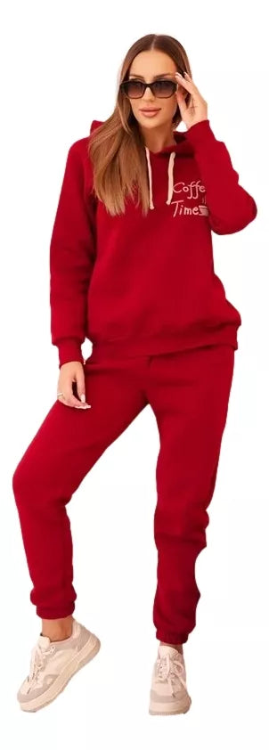 Moteriškas raudonas komplektas Coffe