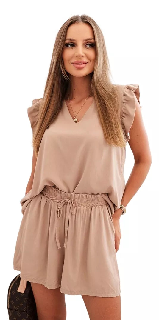 Moteriškas rudas komplektas Adelain