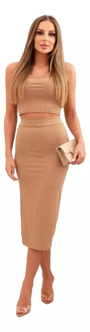 Moteriškas rudas komplektas Alvik