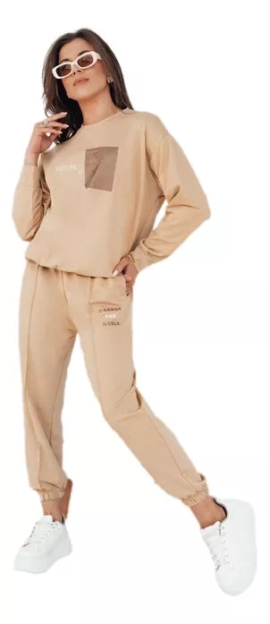 Moteriškas rudas komplektas Future