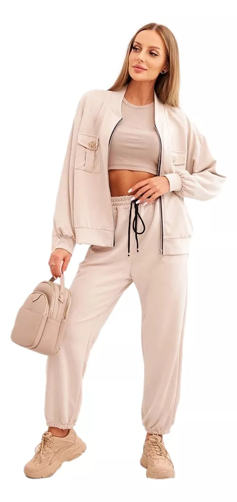 Moteriškas rusvas  komplektas Marbel