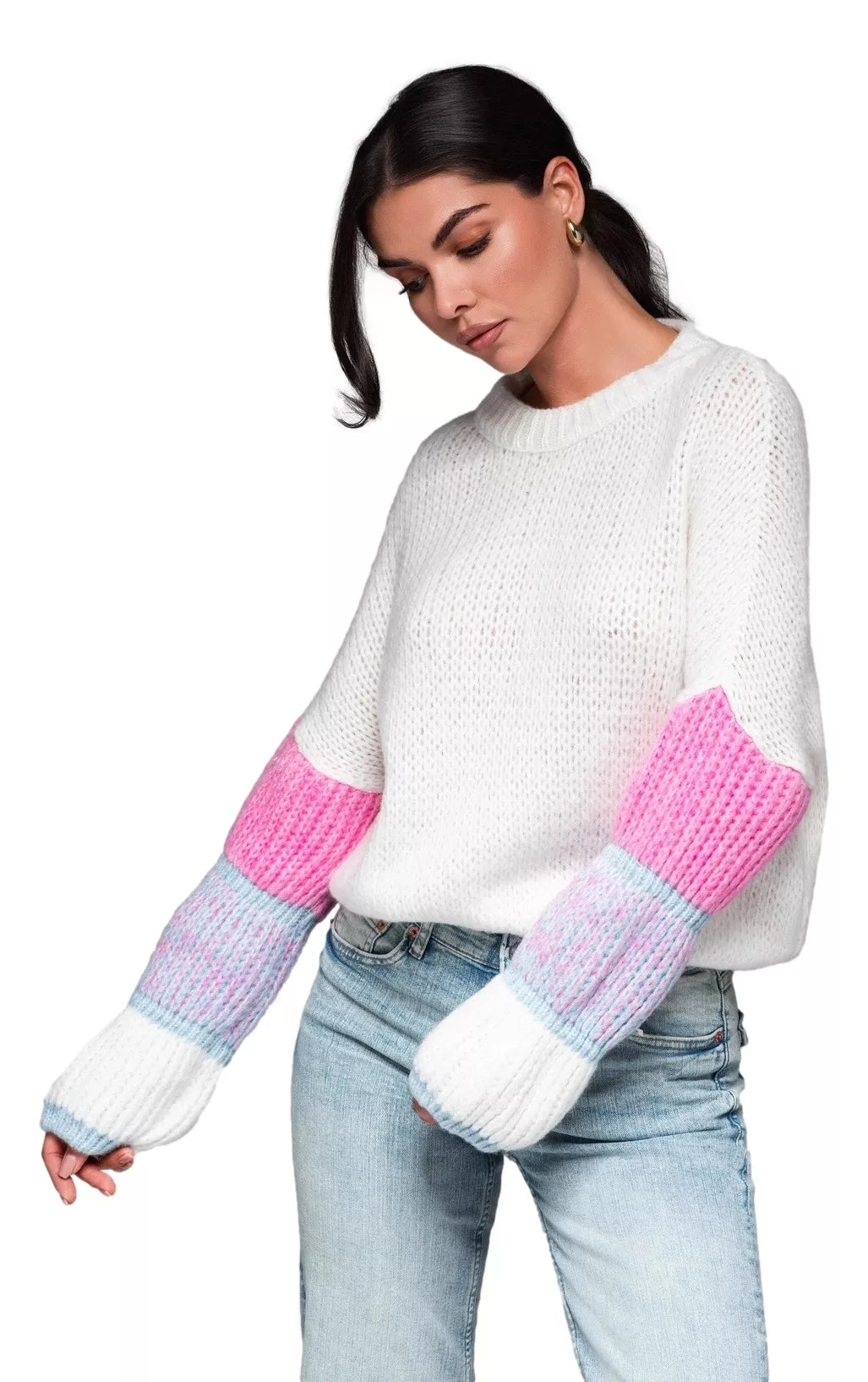 Moteriškas rusvas megztinis Bright