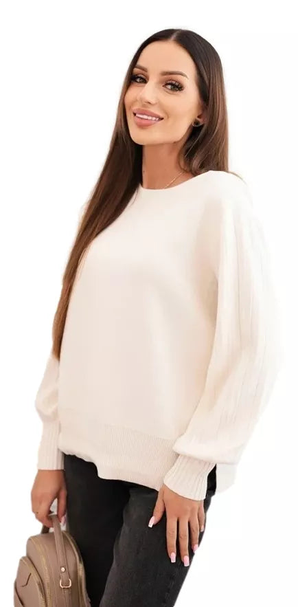 Moteriškas rusvos spalvos megztinis Biank