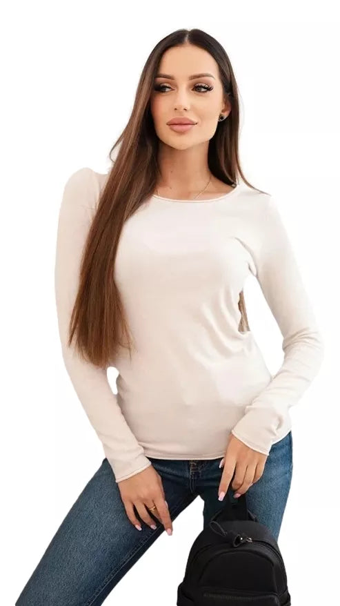 Moteriškas rusvos spalvos megztinis Renat