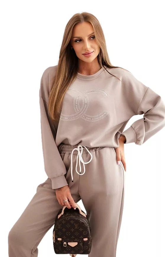 Moteriškas tamsiai rusvas komplektas Ring