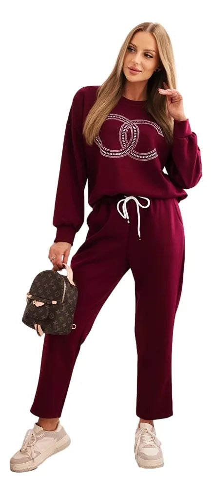 Moteriškas violetinis komplektas Ring