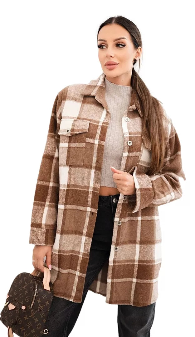 Moteriški rudi languoti marškiniai Veste