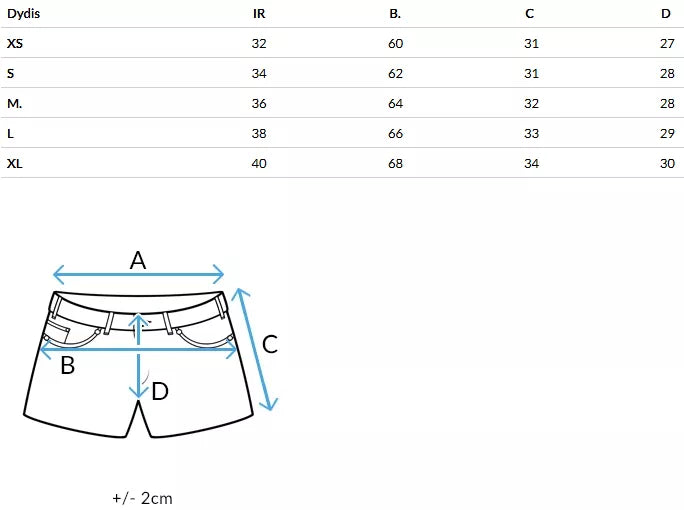 Moteriški mėlyni džinsniai šortai Jeansglow